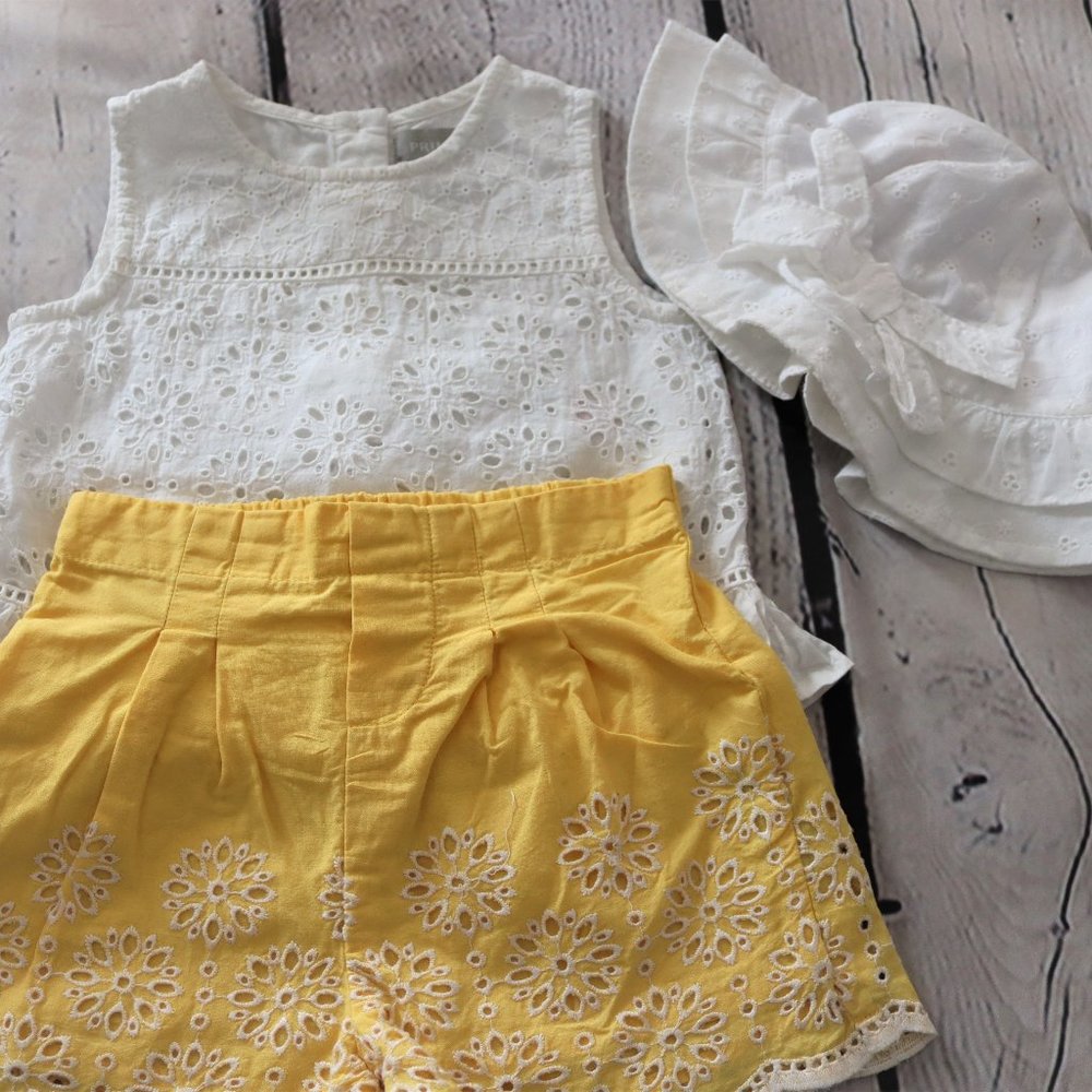 Baby Girl 3-Piece Summer Short Set